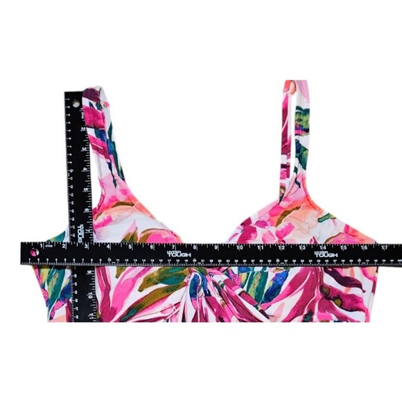 Bal Harbour 16W Hip Minimizer Tropical One-Piece Swimsuit Dress Vacation Resort - Picture 11 of 12